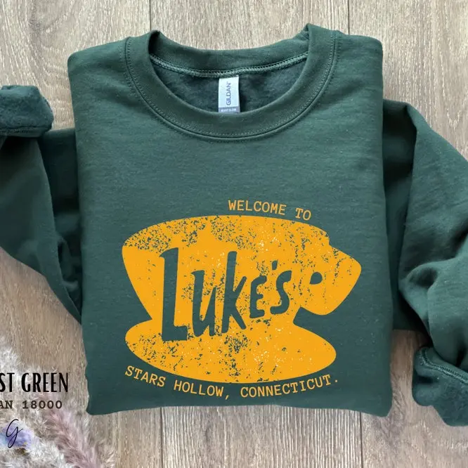 Retro Luke's Diner Sweatshirt, Luke's Diner Sweatshirt, Stars Hollow Sweatshirt, Gilmore Girls Sweatshirt, Gilmore Girls Collection, Luke's Womenswear