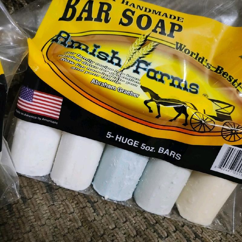 Amish Farm Bar Soap Pack Of 2 total 10 Huge Bars 5oz Each Soap Made In USA Body Care Blend