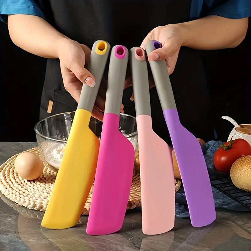 1Pcs Extra Large Silicone Spatula - Non-Stick, Heat Resistant Kitchen Scraper for Cooking, Baking - Versatile Tool for Mixing, Scraping & Spreading