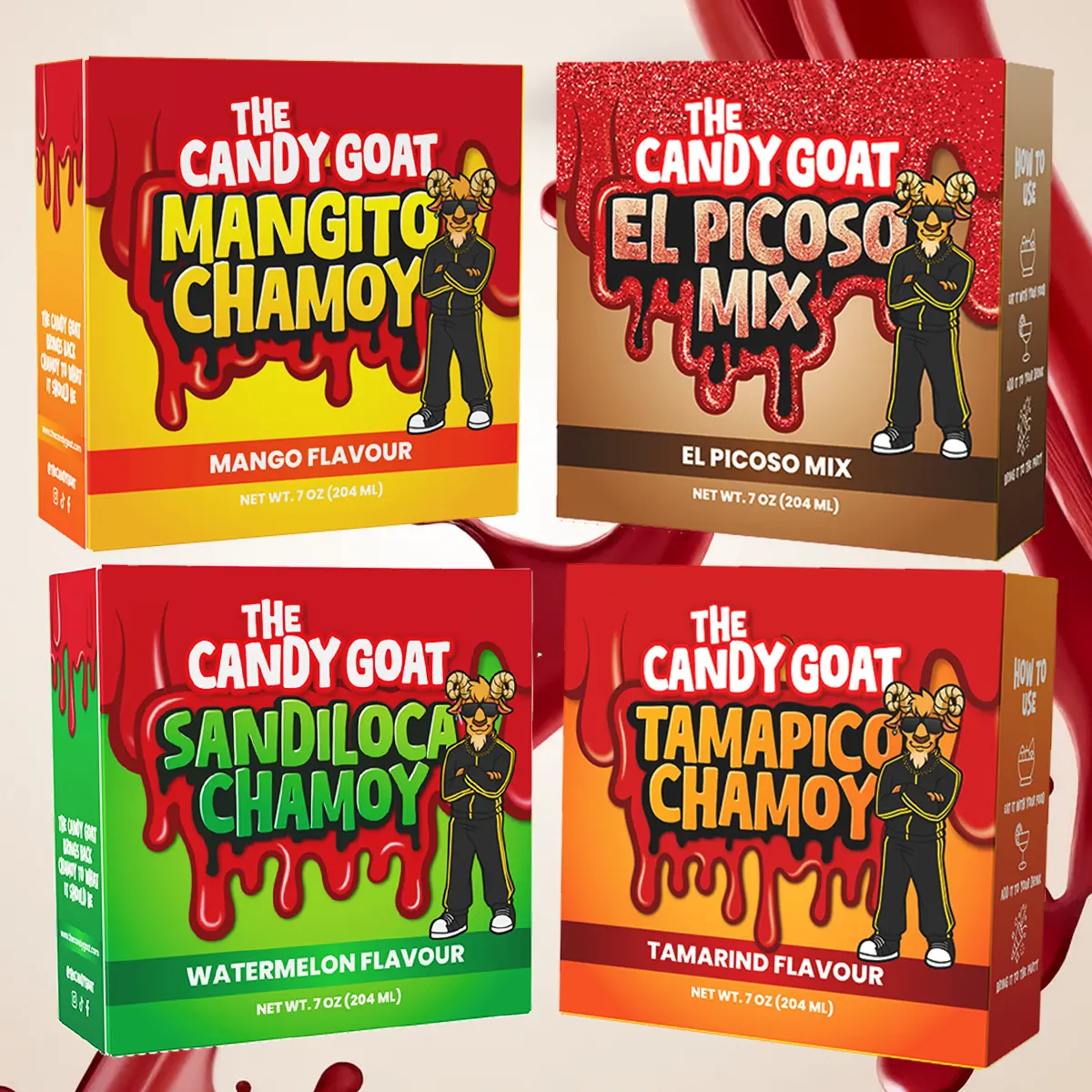 Goat Bundle | 7oz Flavored Chamoy Dip & Dry Spice Mix | The Candy Goat Goat Bundle | 7oz Flavored Chamoy Dip & Dry Spice Mix | The Candy Goat