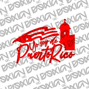 Yo Soy De Puerto Rico - Vinyl Car Decal (Waterproof/Fade Resistant)