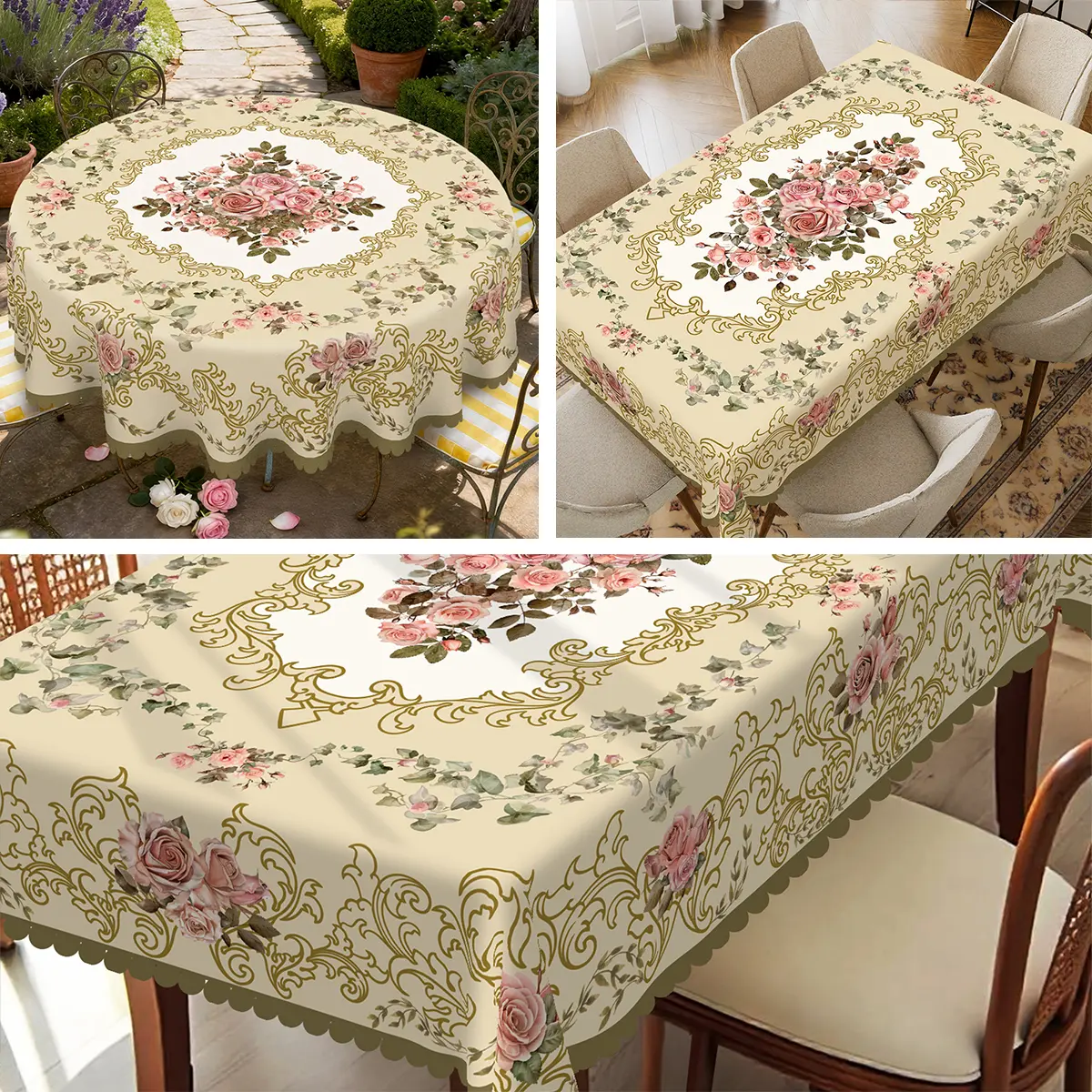 Summer sale deals: MUGORN modern printed tablecloths; spring/autumn country-style floral tablecloths; Christmas party outdoor decorations; kitchen accessories; luxurious, elegant marble floral home decor gifts