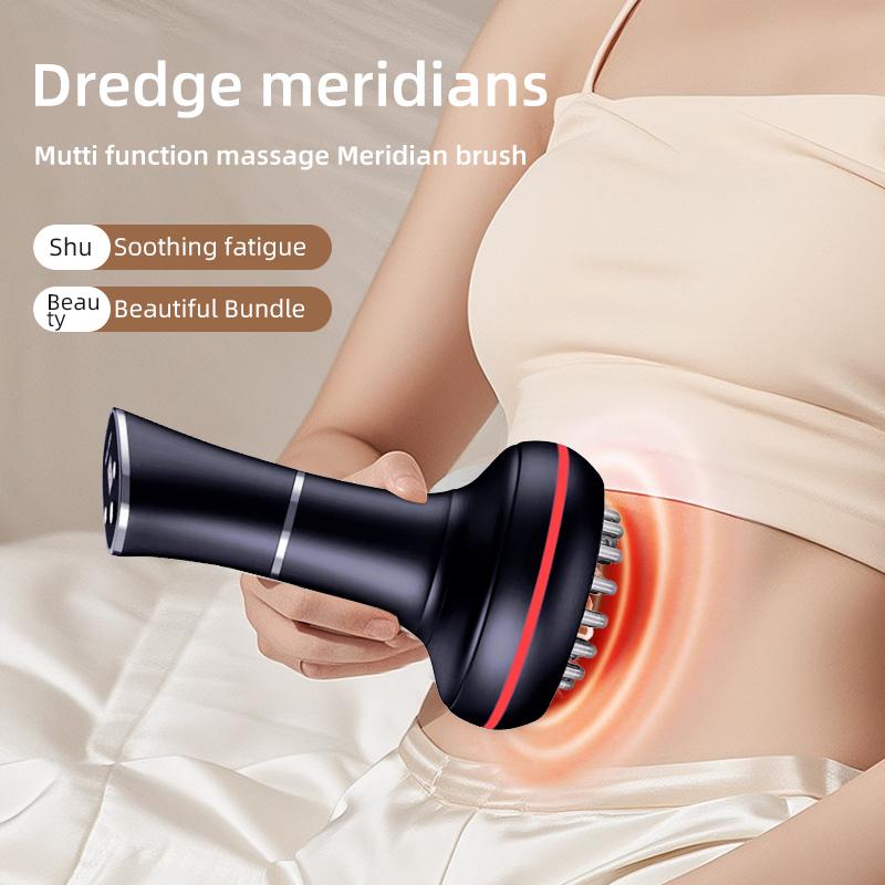 【Valentine's Day Gift】 Electric massage brush - FullBody Abdomen, Leg, Back and Shoulder Massage,USB Charging TPE Muscle Soothing, Portable Electric massage brush, Holiday Gifts for Parents,Home Fitness Tools 16  head  massager whole body muscle fascial
