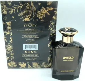Untold Pour Homme Extrait De Parfum By Fragrance Story 3.4 oz / 100 ml Edp Spray Eau De Perfum