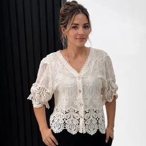 Elegant Lace Crochet Blouse