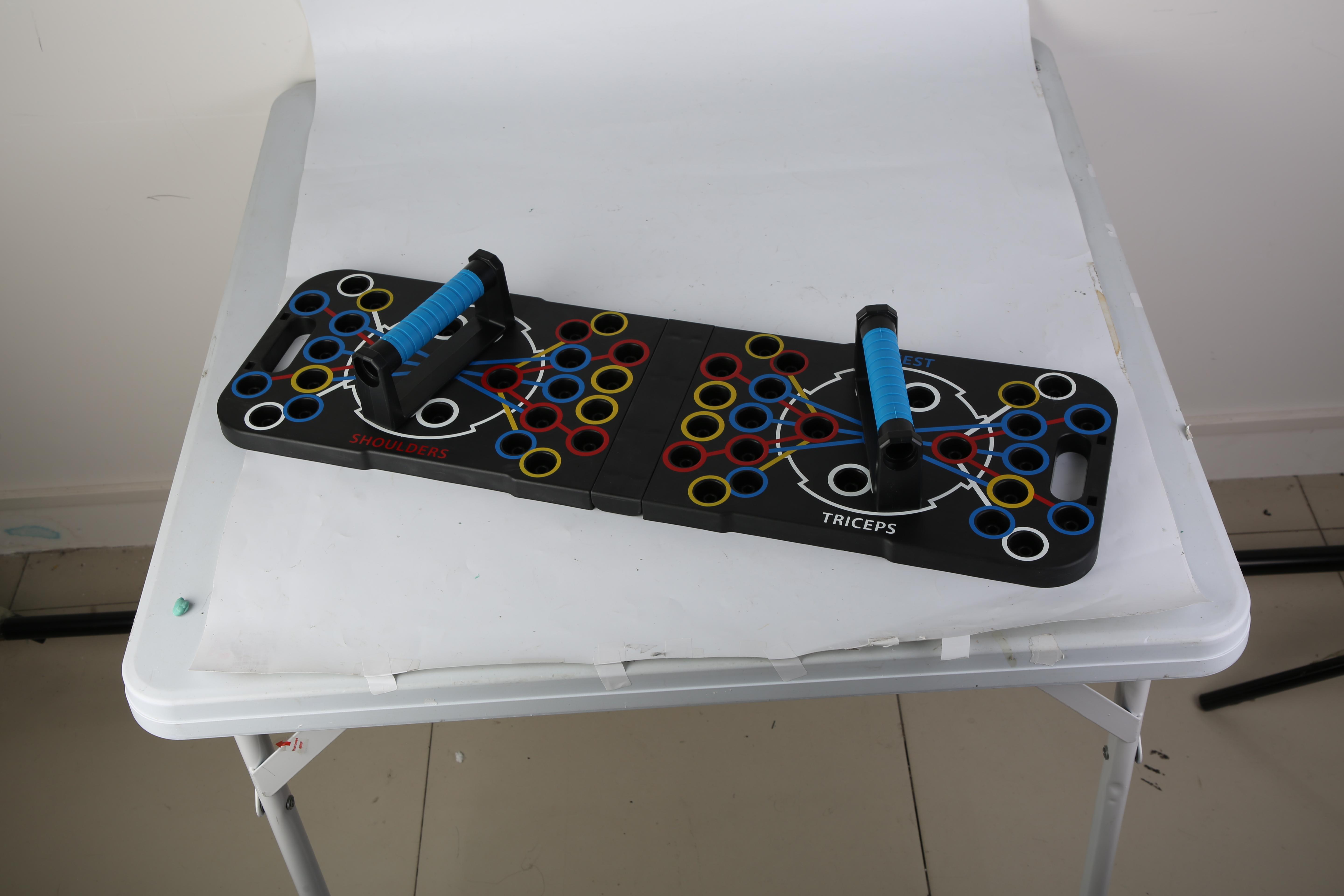 Multifunctional Push Up Board Home Strength Training Equipment With 15 Fitness Accessories Pilates Bar Resistance Band Roller Wheel Full Body Workout Home Gym Equipment