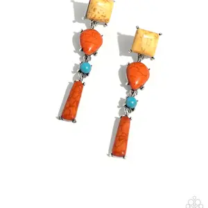 Saharan Sabbatical - Orange Earrings