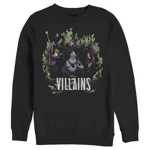 Men's Disney Villains in the Flames Sweatshirt