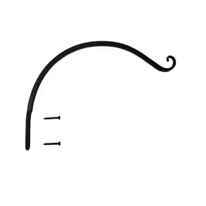 Style Selections 12-in Black Steel Traditional Plant Hook for Home Organizers - Organiser Flower Hangers
