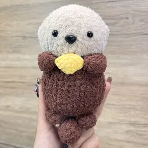 Handmade Amigurumi Crochet Otter Plushie