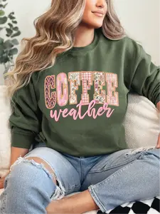 Coffee Weather ~  Unisex Crewneck Sweatshirts Printed in the USA