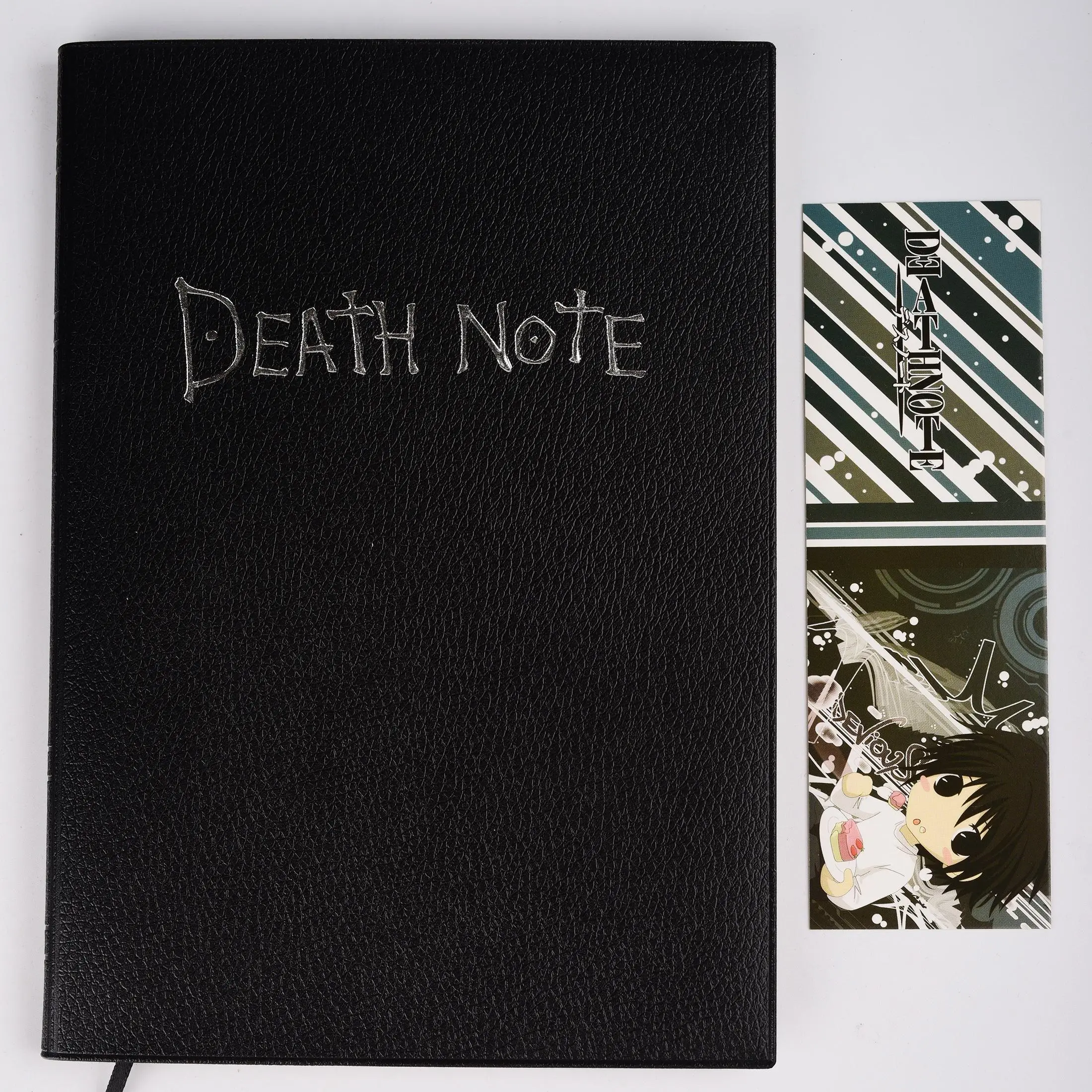 Death Note Book, 1 Count Travel Diary Notebook with 1 Random Pattern Bookmark, Cosplay Costume Prop, Decompression Stationery, Festive Gift, Vintage L