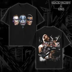 Jeff Hardy The Charismatic Enigma Heavy Cotton Shirt WWE Shirt TNA Hardy Boyz Tshirt Wrestling Fan Apparel Menswear Direct-to-garment Breathable Printing, Graphic Tee, Soft, Casual, Unisex, Vintage, Streetwear, Classic