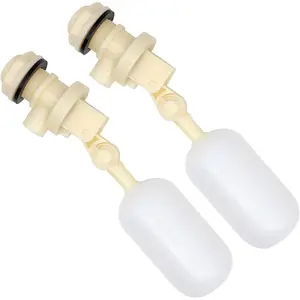 Float Valve 3/4 Inch,2 Pack Water Float Ball Valve with Adjustable Arm and Filter for Fountain,Water Trough,Water Tank,Pool,Pond,Automatic Waterer Water Bowl,Aquarium