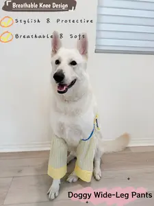 Padded Dog Elbow Protection Pants with Adjustable Drawstring for Joint Protection, Calluses, Hygroma, Arthritis & Pressure Sores