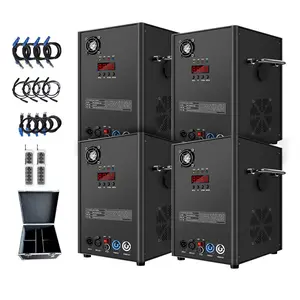 PAIDUN 4PCS 750W Cold Spark Machine with Flight Case DMX Firework Effect Wedding DJ Disco Club Show Party Stage Equipment