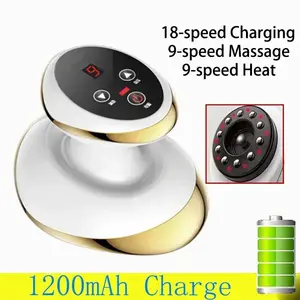 NRPC NEW Multi-functional massager 6/9 Gear Holiday gift  Negative Pressure Vacuum Suction Cup Burner Guasha Massage Home Rechargeable Electric Relief Cupping Massager side stabilize