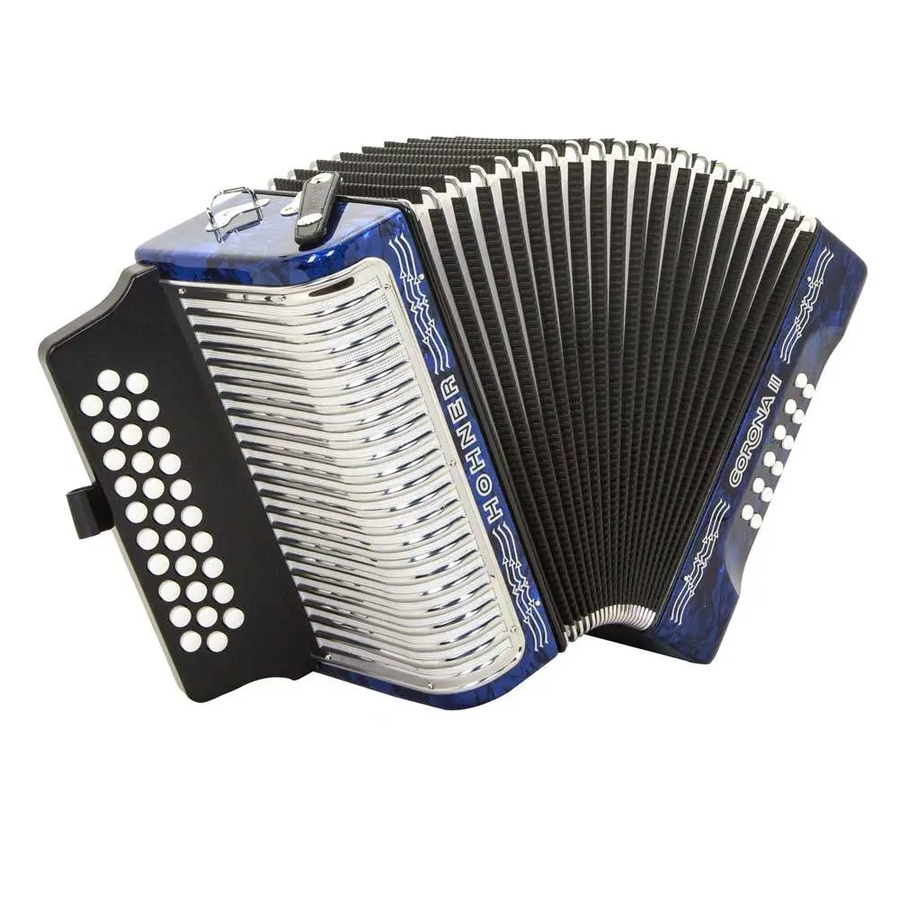 Hohner Corona II Accordion GCF Blue Hohner Corona II Accordion GCF Blue
