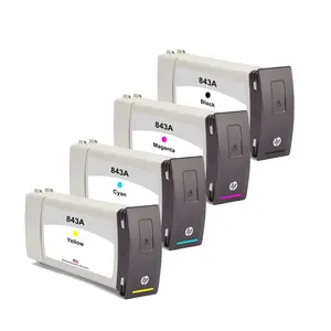 U.S. Remanufactured for HP 843A 4 Color Combo Pack