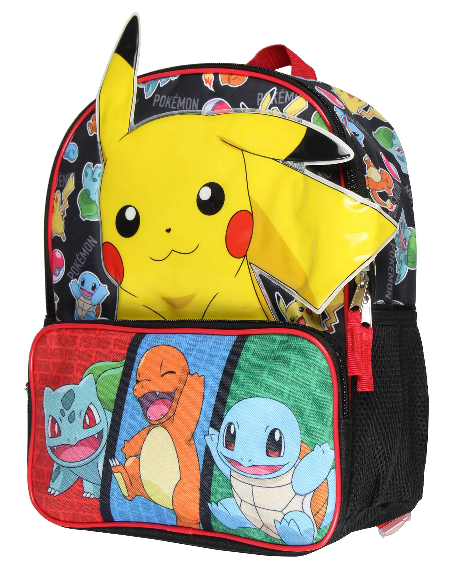 Pokemon Backpack 3D Pikachu Bulbasaur Squirtle Charmander 14" Kids School Travel Backpack Pokemon Backpack 3D Pikachu Bulbasaur Squirtle Charmander 14" Kids School Travel Backpack