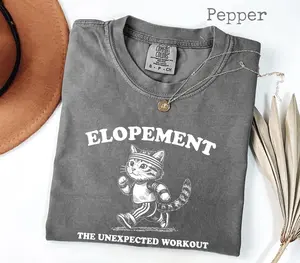 Comfort Colors® Funny Autism Elopement Shirt, Elopement The Unexpected Workout Tee, Elopement Cat Runner Shirt, Cat Lover Gift