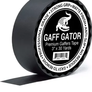 Gaff Gator Gaffer Tape 3” - Ideal for Event and Project Needs - 3 Inches Wide by 30 Yards Long - Durable and Resistant to Wear and Tear