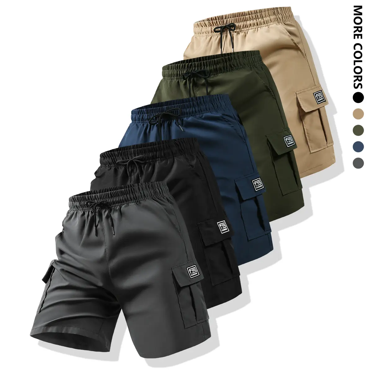 Gray + Black + Green + Blue + Khaki