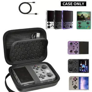 Eowulfrost Vintage Handheld Game Storage Box, Multilayer Storage Organizer for Rg353v/rg35xx/R36S/K36/games, Durable & Stylish Design, Perfect Gaming Accessory