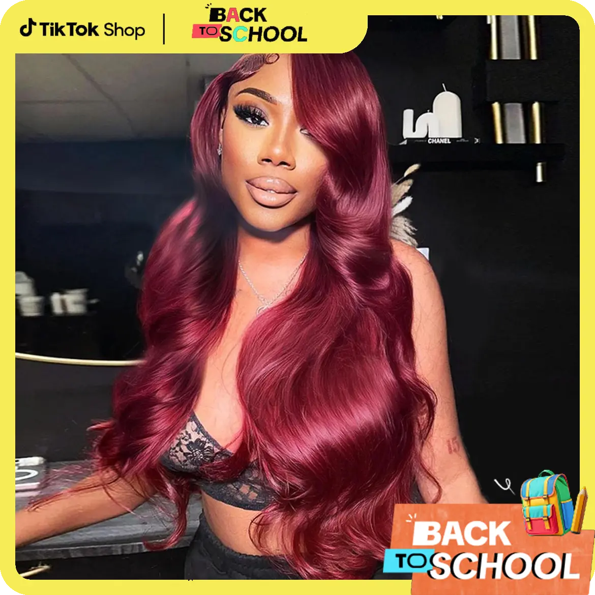 STERLY #99J Body Wave Wig 200% Density Burgundy 13x6 Full Frontal Human Hair Wigs Natural Black Front Wigs #4 Chocolate Brown Smooth Lace Wig Colored Beginner Friendly Wig Pre Plucked Pre Cut Wig #TikTokShopBackToSchool#SohoChic