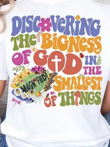 Discovering the Bigness of God In The Smallest Of Things Shirt, Religious T-Shirt, Bible Verse Sweatshirt, Christian Apparel Tee, Faith Tee