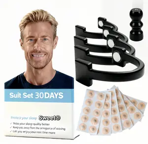 Quiet sleep Nose Strip & Nose Dilators & Nasal Congestion Set,120pcs/set Comfortable Sleep & Anti Snoring Aid,  Nasal Strip Set,Sleeping Accessories Black /15 Day Supply