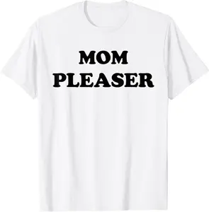 Women's Letter "Mom Pleaser Shirt Cute Mom Life Mother's Day Gifts" Print Round Neck Tee, Regular Fit Casual Short Sleeve T-shirt For Summer, Women's Top For Daily Outdoor