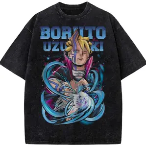 Vintage Boruto Graphic Tee, Ninja Shirt, Manga Ninja Japan Merch, Rasengan Shirt, Retro 90s Anime Streetwear, Uzumaki Clan Unisex Cotton Crewneck T-Shirt Menswear Womenswear Streetwear Top