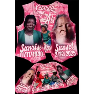 Personalized Remembrance Vest – Photo Tribute Apparel for Loved Ones