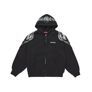 Supreme Men's Wings Zip Up Hooded Sweatshirt (FW25) Black, from StockX