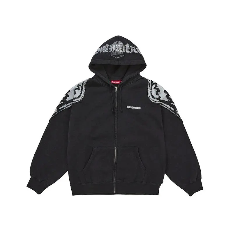 Supreme Men's Wings Zip Up Hooded Sweatshirt (FW25) Black, from StockX