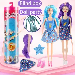 Girl Water Soluble Doll Color Changing Princess Surprise Blind Box, New Toy, Holiday Gift, Valentine's Day Gift, Dress Up Barbie Doll