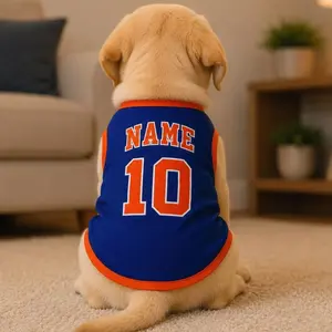 Personalized Basketball Jersey Pet – Dogs Jersey - Custom Name Number Puppy Basketball Jersey QTH