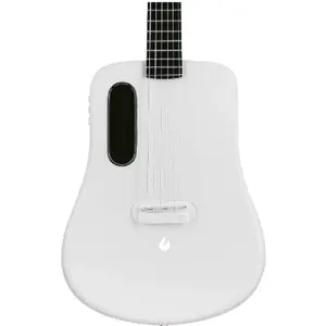 LAVA ME 2 36 inch Carbon Fiber Guitar with effects Acoustic Electric Guitar with Picks Hard Case (Freeboost-White)