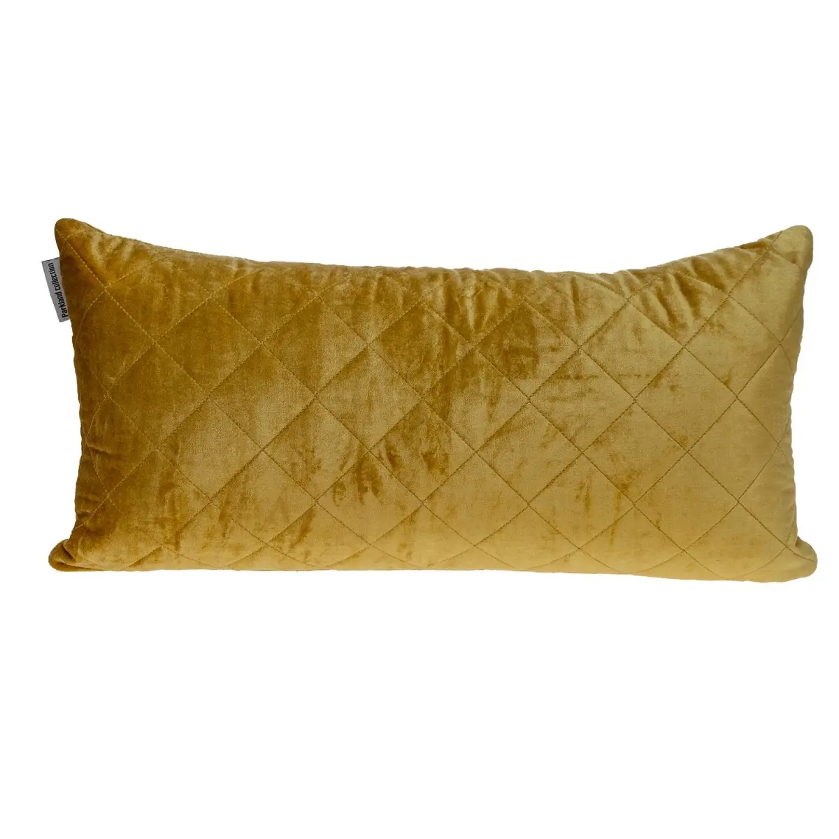 Parkland Collection PILL21368P Milo Transitional Yellow Woven Fabric Rectangle Throw Pillow, 12x24x4 in, 50%-Viscose Cotton Blend, Diamond Stitched, Concealed Zip, Dry Clean Only