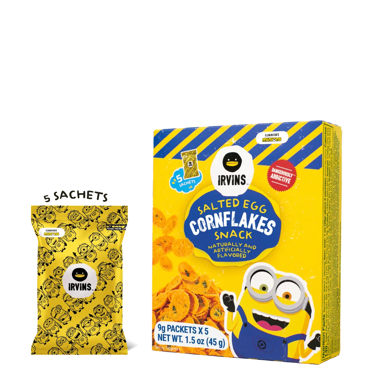 IRVINS X MINIONS Salted Egg Cornflakes Snack (1.5oz)