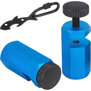 Tall Stair Gauges for Framing Square with Holder and Carabiner Stair Guage Knobs Tool for Circular ,Stair Guides  for Rafter Gauge Clamps Blue kit