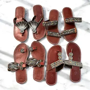 Women’s African Maasai Summer Beaded Sandals Size 8.5