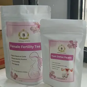FERTILITY TEA & YONI PEARL: THE DEFINITIVE GUIDE TO MALE AND FEMALE REPRODUCTIVE HEALTH 20 BAGS TEA & 3 PCS YONI+APLICATOR