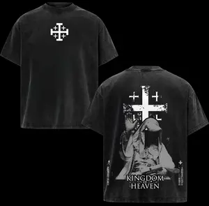 Baldwin IV Graphic Tee - Iconic Leper King Design from Kingdom of Heaven Movie, Premium Unisex Cotton T-Shirt for History Fans and Medieval Enthusiasts