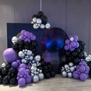 Balloon Garland Arch Kit, 64pcs/set Mixed Color Balloon with Balloon Arch Strip & Glue Dots, Party Decoration Supplies for Birthday Wedding Festival