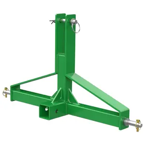 Garvee Tractor Quick Hitch, Category 1 Heavy Duty 3-Point Hitch Adapter with 2" Receiver & Drawbar, Ultimate Towing Solution for Implements, Trailers, Green