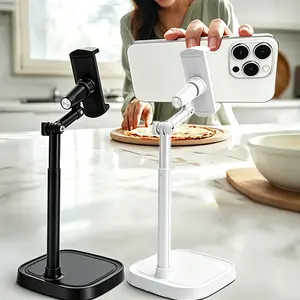 SMLCON ChatStand - Height Adjustable 7-12.4" Smart phone Holder for Desk Setups,Filming, Video Recording. 360° Rotation &50° Tilt. Adjustable extendable phonetripod Cellphone mount stand