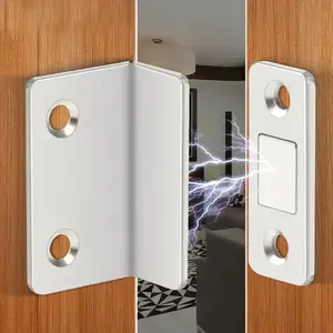 32 Powerful Magnetic Locks, Cabinet Magnets, No Drilling Installation, Suitable for Kitchen Cabinets, Drawers, Wardrobes