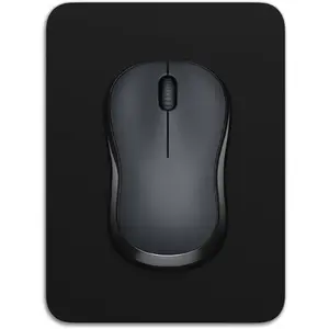 Small Mouse Pad 6 x 8 Inch with Non-Slip Rubber Base, Waterproof Mouse Mat for Wireless Mouse Laptops Keyboard Tray - Jet Black universal